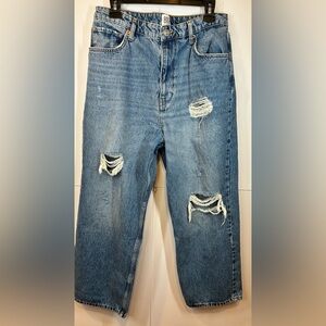 BDG Urban Outfitters High Rise Vintage Straight Jeans Womens Size 31 Distressed